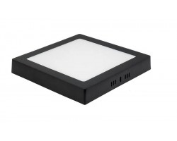 Downlight panel Cuadrado LED Superficie Negro 20W
